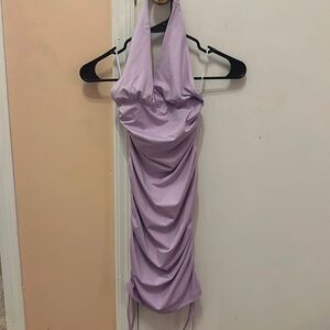 Penelope Drawstring Mini Dress Lilac!!! Tag still on!!